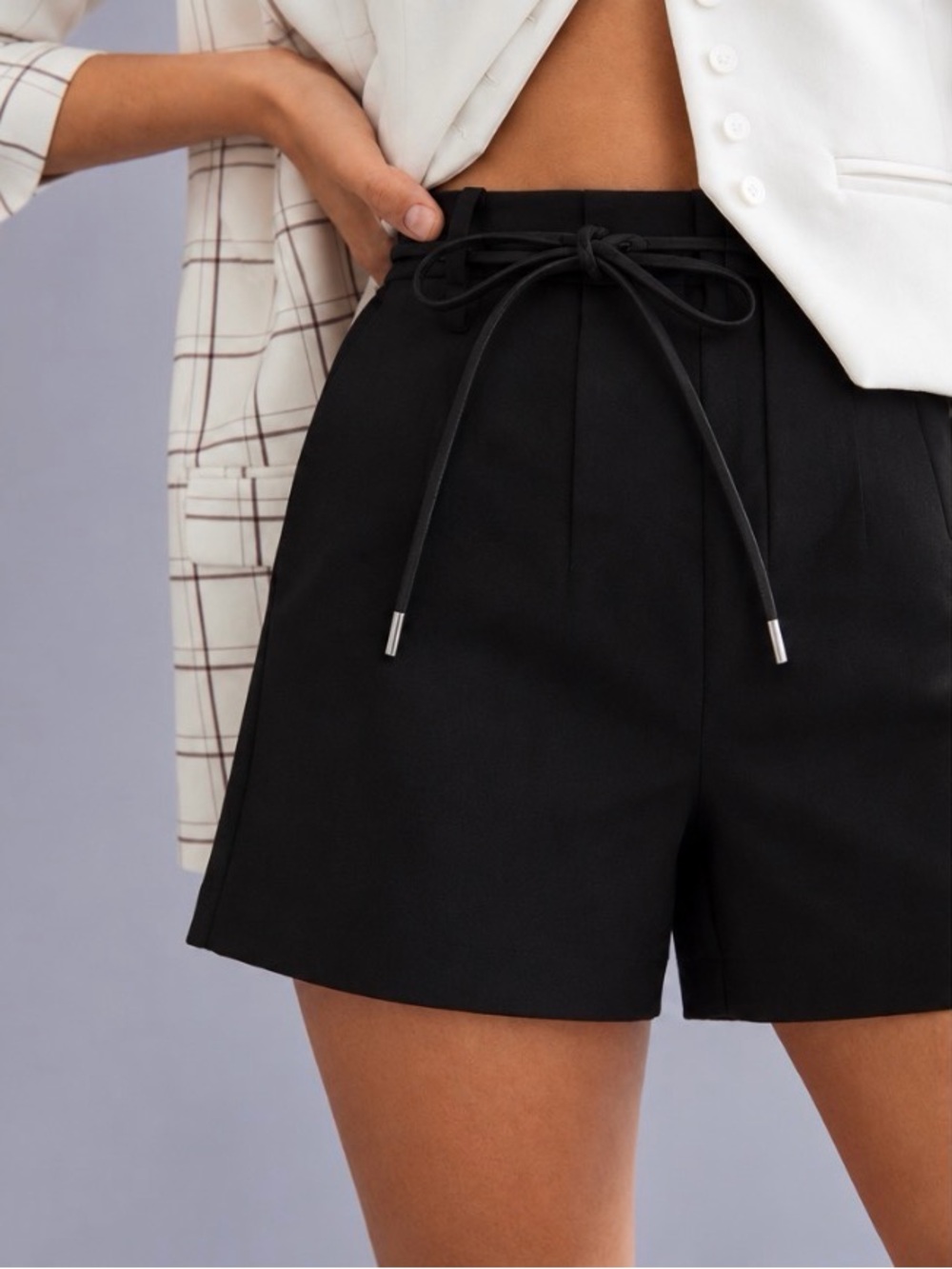 NWOT Mare Mare X Anthropologie Size Large Belted Tailored Shorts
